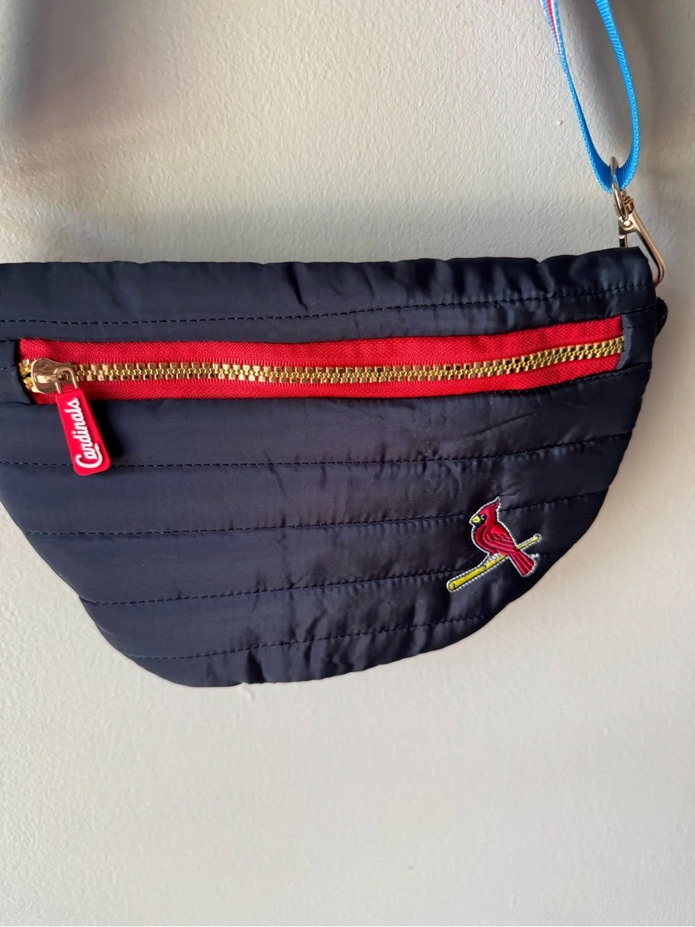 MLB St. Louis Cardinals Quilted Puffer Crossbody Belt Bag